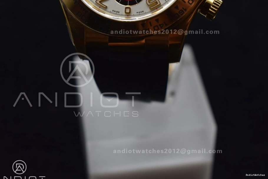 V Strap Daytona On Dial SS 1:1 Case Rubber 419 Clean Best SA4130 Gold 904L Black Edition Stylish 116519 0803